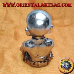 Buddhist student in meditation (medium) in resin