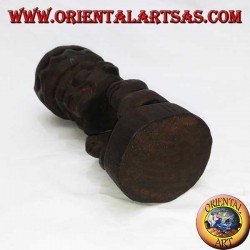 Ashtray in the crown of the tribal man in Teak wood