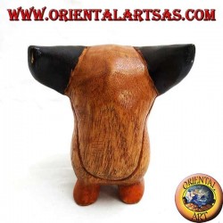 Pinguïn in gekleurd suarhout (klein)