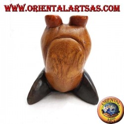 Penguin in colored suar wood (large)