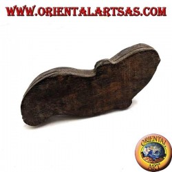 Tribal mask shaped ashtray made of Teak wood