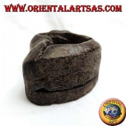 Tribal mask shaped ashtray made of Teak wood