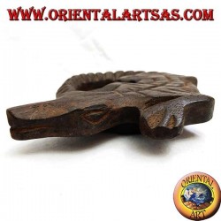 Crocodile ashtray in Teak wood
