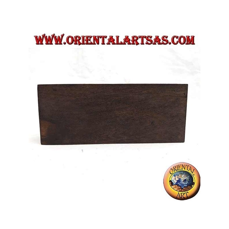 Mailbox with two pockets in ebony wood (small)