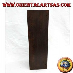 Mailbox with two pockets in ebony wood (large)