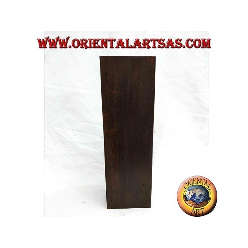 Portalettere a due tasche in legno di ebano (grande)