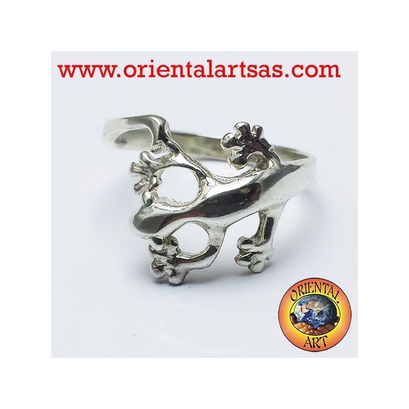 Gecko Gecko Ring in Silber