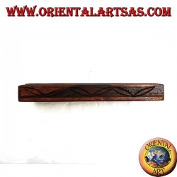 Rechteckige Box mit Schiebeöffnung aus Ebenholz (groß)