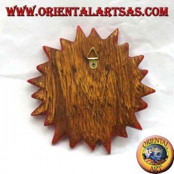 Pared y sol en colores cálidos y azul (pequeño)