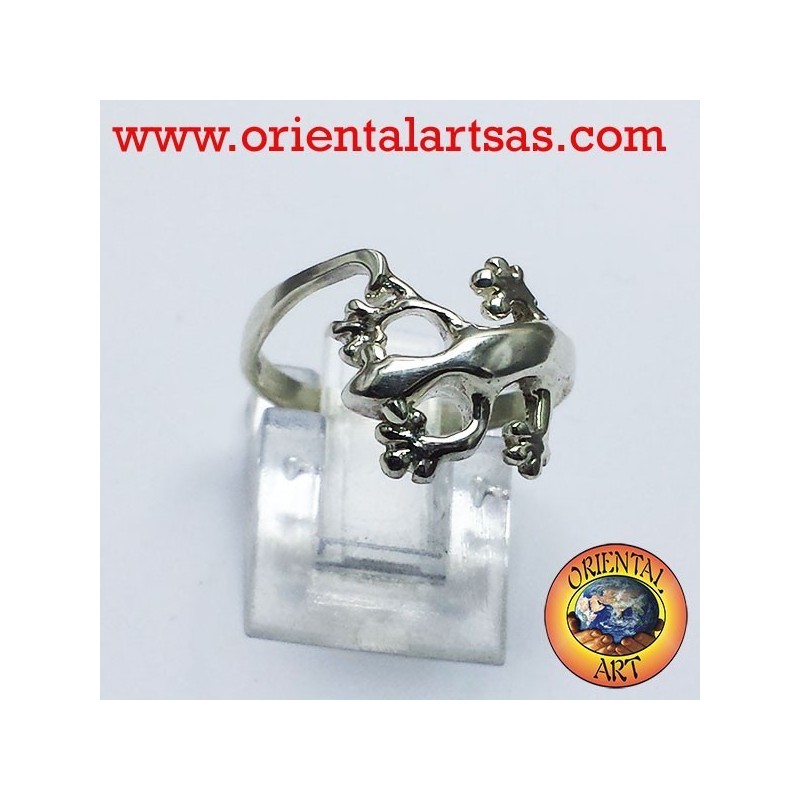 Gecko Gecko Ring in Silber