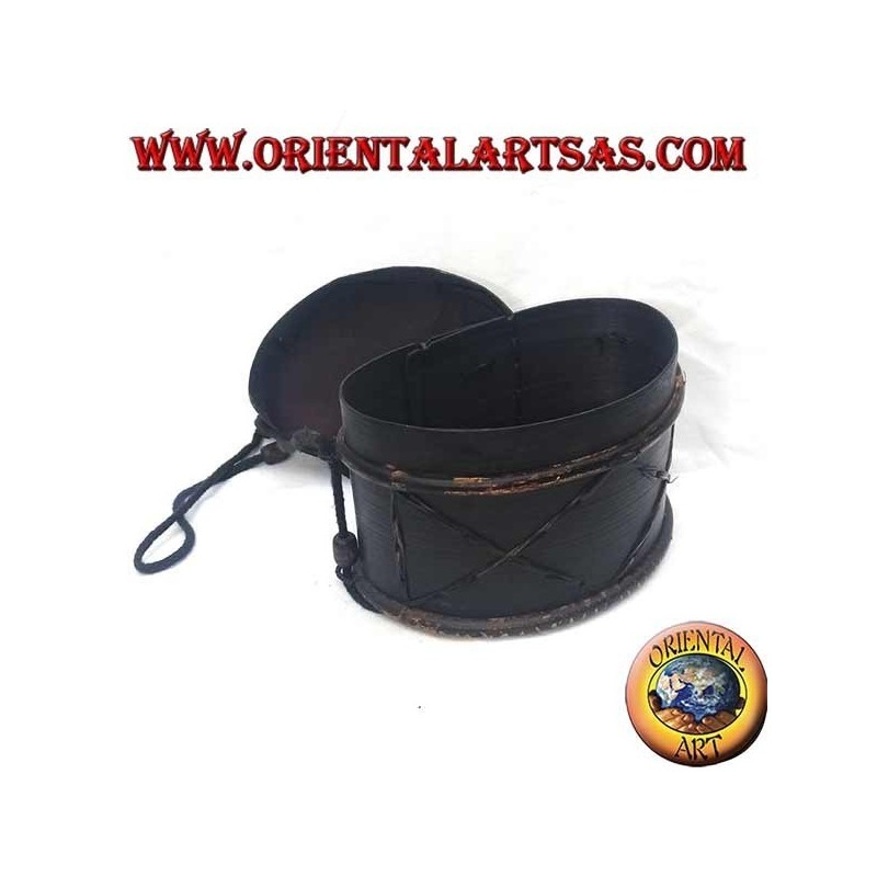 Scatola e borsa rigida Thailandese in corteccia d'albero e bambù