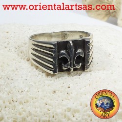 Anello simbolo del giglio in Argento 925