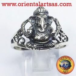 Anello Ganesh in argento