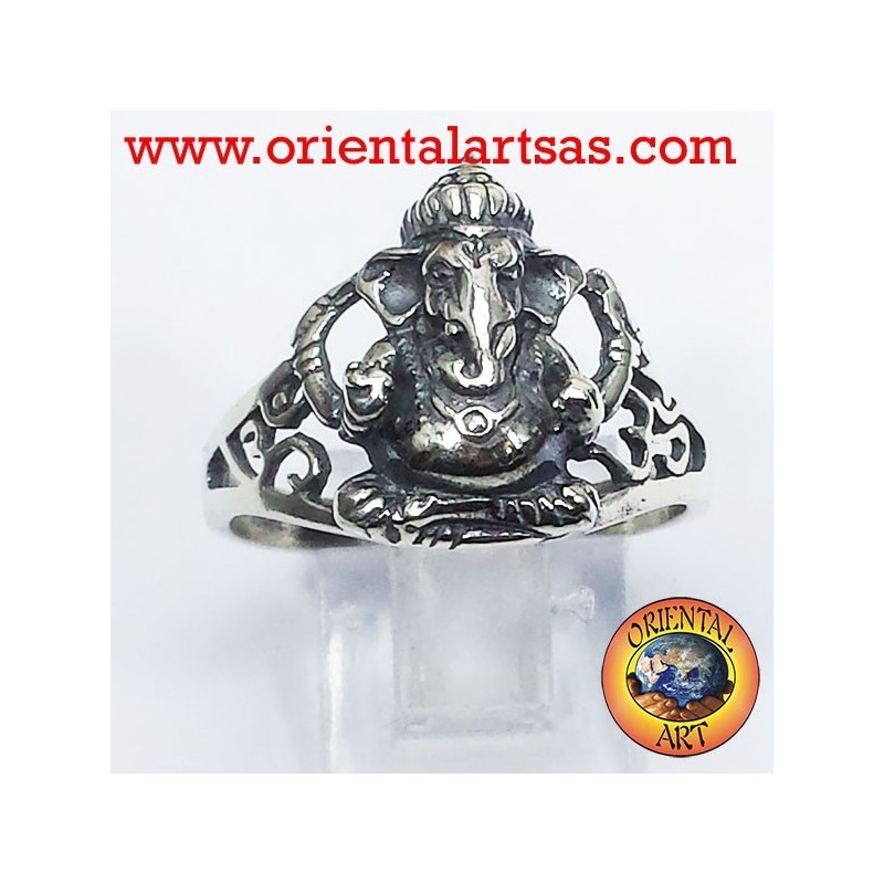 Anello Ganesh in argento