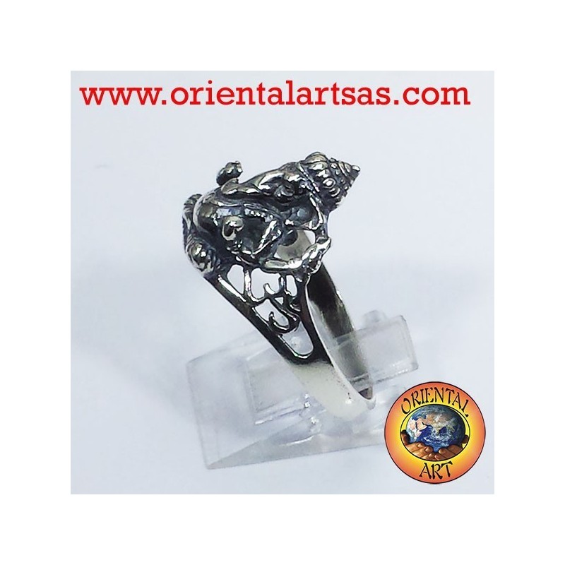 Anillo de plata Ganesh