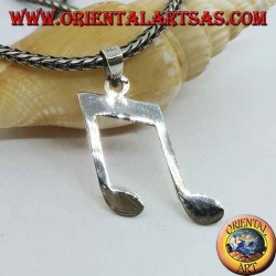 Pendentif en argent paire de chromes (notes de musique)