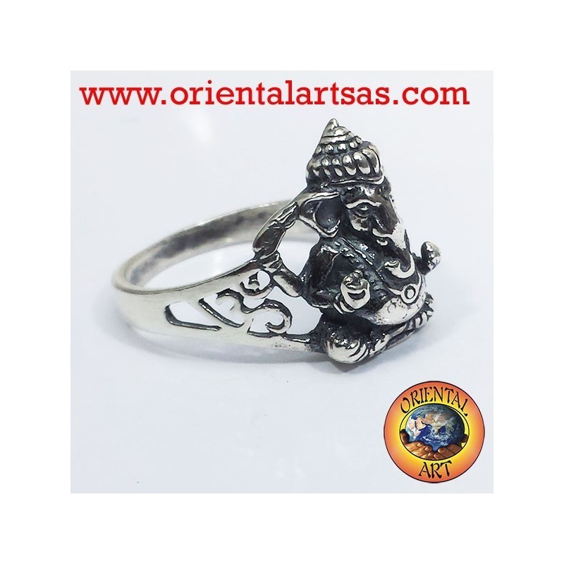 Anello Ganesh in argento