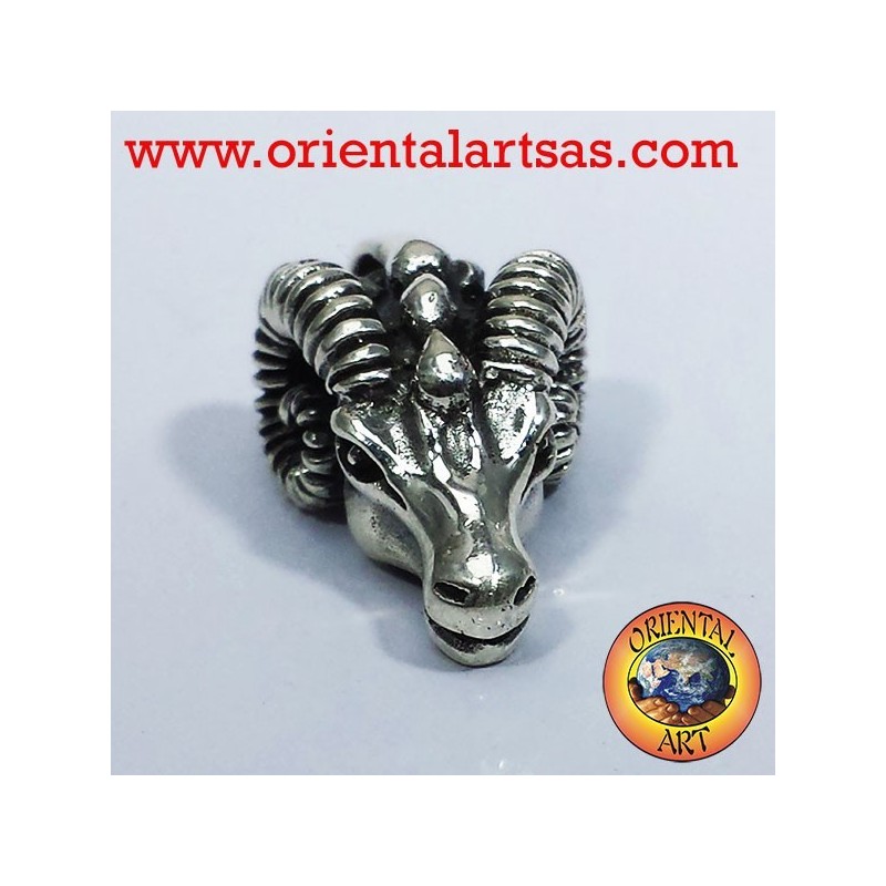 Pendant head of Aries RAM silver
