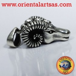 Pendant head of Aries RAM silver