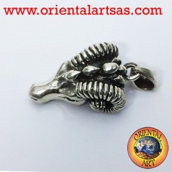 Pendant head of Aries RAM silver