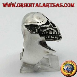 Silberring Alienschädel (Raubtier)