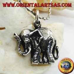 Colgante de plata con forma de elefante indio
