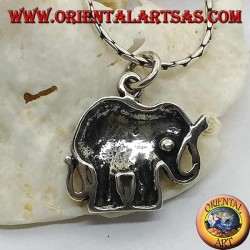 Silver pendant in the shape of an Indian elephant