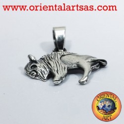 American Bison pendant in silver