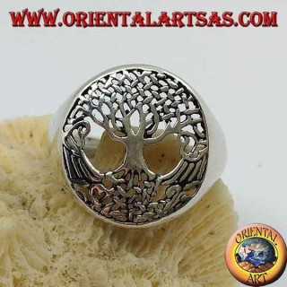 Silver tree of life ring (medium)