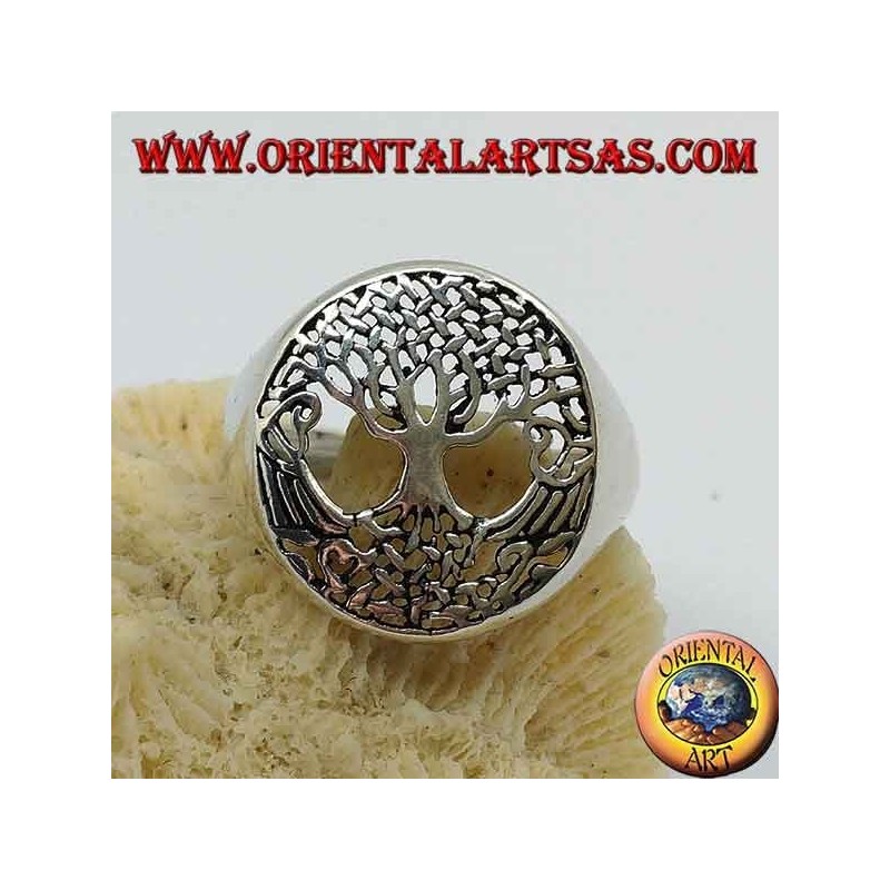 Anello in argento albero della vita (medio)
