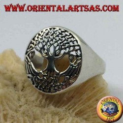 Bague arbre de vie en argent (moyen)