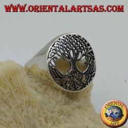 Bague arbre de vie en argent (moyen)