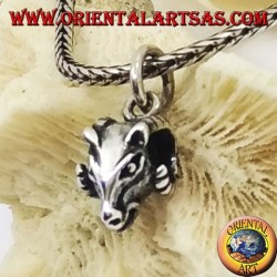 Pendentif en argent tête de Bélier perforée (petite)