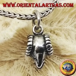 Pendentif en argent tête de Bélier perforée (petite)