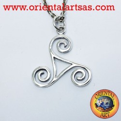 Ciondolo in argento Triskele triskell triscele triquetra triskelion