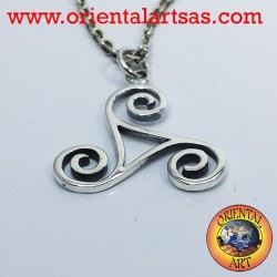 Ciondolo in argento Triskele triskell triscele triquetra triskelion