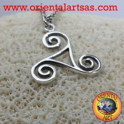 Ciondolo in argento Triskele triskell triscele triquetra triskelion