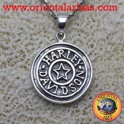 Harley Davidson with pendant in silver star 925