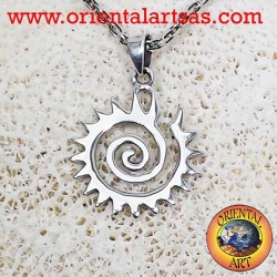 Zahn Spirale Anhänger in Silber