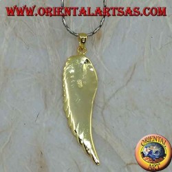 Pendentif en argent Aile d'ange plaqué or