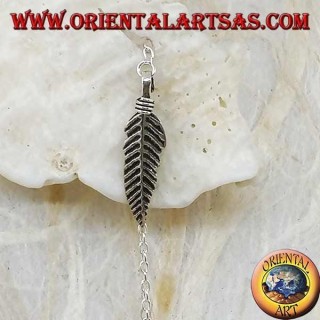 Pendientes de plata con 8 cm de plumas indias nativas