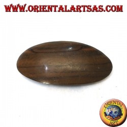 Clip en madera de ébano, ovalado liso