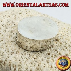 Silber Ellipsoid Box gemeißelt und Feuer mit Pfau emailliert (grün)