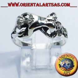 Anneau érotique argent Kamasutra 69