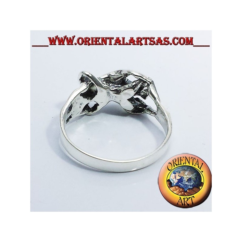Ring erotic Kamasutra 69 silver