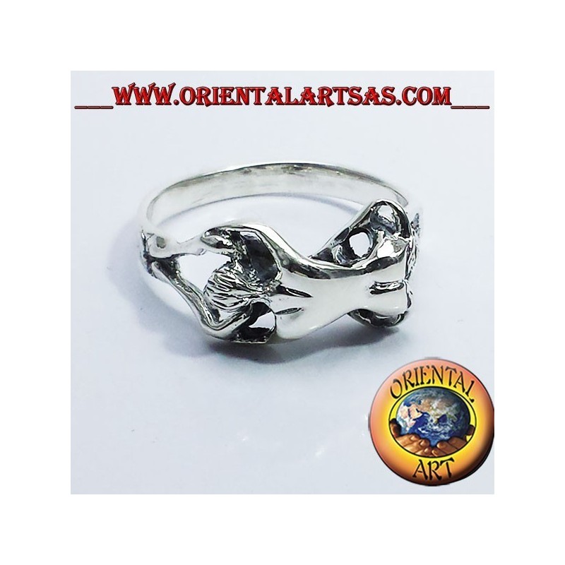 Anello Kamasutra erotico 69 in argento