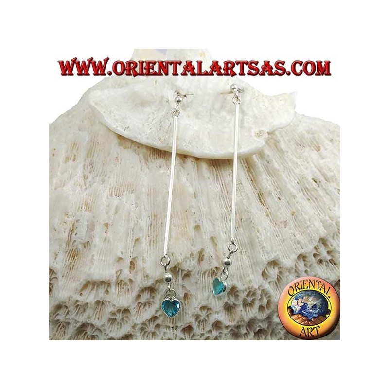 en mariposa pendientes de plata y el dedo en el fondo de circón celeste 6 cm colgante