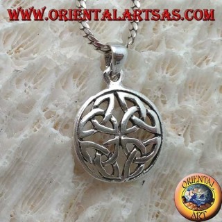 Silver pendant, Duleek knot Celtic symbol (small)
