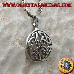 Pendentif en argent, noeud Duleek symbole celtique (petit)