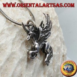 Silber Anhänger Pegasus dimensional